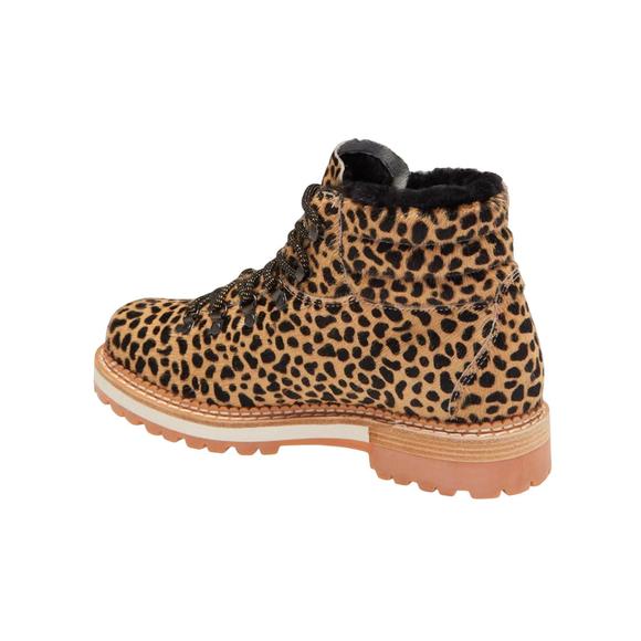 NEW MONTELLIANA women's leopard print marlena shearling boot in multicolor - Picture 3 of 3